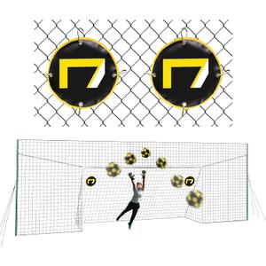 Soccer Goal & Backstop Net with Rebounder | All-in-One Backyard Soccer Training Equipment