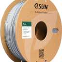 eSUN PLA+ Filament 1.75mm, 3D Printer Filament PLA Plus, Dimensional Accuracy +/- 0.03mm, 1KG Spool (2.2 LBS) 3D Printing Filament for 3D Printers, Silver