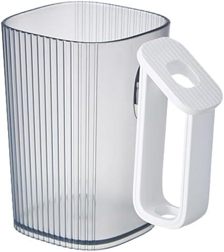 2 x Toothbrush Cup 14oz Bathroom Cup with Comfortable Handle, 400ml Mouthwash Cup Reusable Bathroom Tumbler Easy to Clean, Durable Plastic Large Capacity Toothbrush Holders Cup(1Pcs, Grey&White)