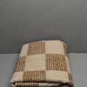 Machine Washable 5x7 Area Rugs for Living Room Checkered, Non Slip Soft Low Pile Farmhouse Geometric Modern Neutral Playroom Boys Rugs for Bedroom, Large Carpet Rugs for Dining Room(Brown,5'x7')