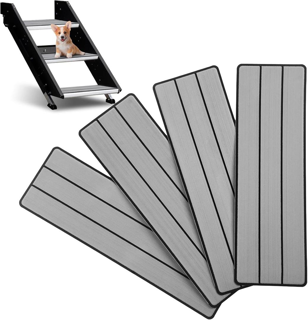 OCEANBROAD EVA Foam RV Step Cover 24''L x 7.5''W 4 Pack, Gray