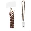 CaseMate Crossbody Phone Lanyard / Chain [Works with All Phones] HandsFree Strap  Cell Phone Charm  Neck Chain Holder for iPhone 17 Pro Max / 16 Pro Max / 15 Pro Max / 13 / S25  Tortoiseshell