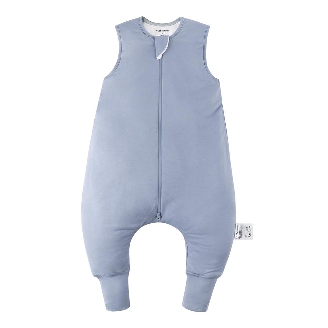 Rayon Made from Bamboo Toddler Sleep Sack with Feet 24-36 Months 1.0 Tog Ultra Soft Toddler Sleeping Sack 2t-3t Sleep Bag Walker Quilted Wearable Blanket with Legs 2-Way Zipper Lightweight (Slate)