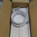 Portable AC Window Vent Kit - Complete Air Conditioner Window Kit, Adjustable PVC Window Seal Kit Panels Up to 60 Inches, for Universal Thread AC Exhaust Hose of 5.1" and 5.9" Diameter