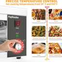 Salamander Broiler, 1500W Electric Cheese Melter w/ 550F Heating and Stainless Steal Body, Commercial Broiler w/Removable Crumb Tray, Salamander Grill For Pizza, Grill Steaks, Sandwiches, Lrage