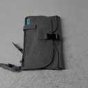 Kopi Baby Portable Diaper Changing Pad - Baby Diaper Changer Travel Bag with Wipes Pocket, Smart Design Portable Changing Mat, Infant Travel Station Kit, Gift for Newborn Girl & Boy - Grey, Classic