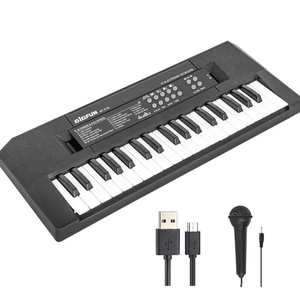 Bigfun Musical Piano 37 Keys Electronic Music Keyboard With Microphone For Kids