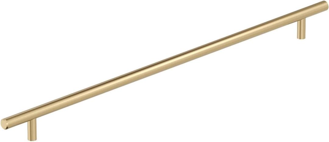 Amerock BP19015CZ | Bar Pulls 16-3/8 inch (416 mm) Center to Center Champagne Bronze Cabinet Pull | Kitchen Cabinet Hardware | Furniture Hardware | Drawer Handle