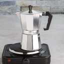Primula Classic Stovetop Espresso and Coffee Maker, Moka Pot for Italian and Cuban Caf Brewing, Greca Coffee Maker, Cafeteras, 9 Espresso Cups, Silver