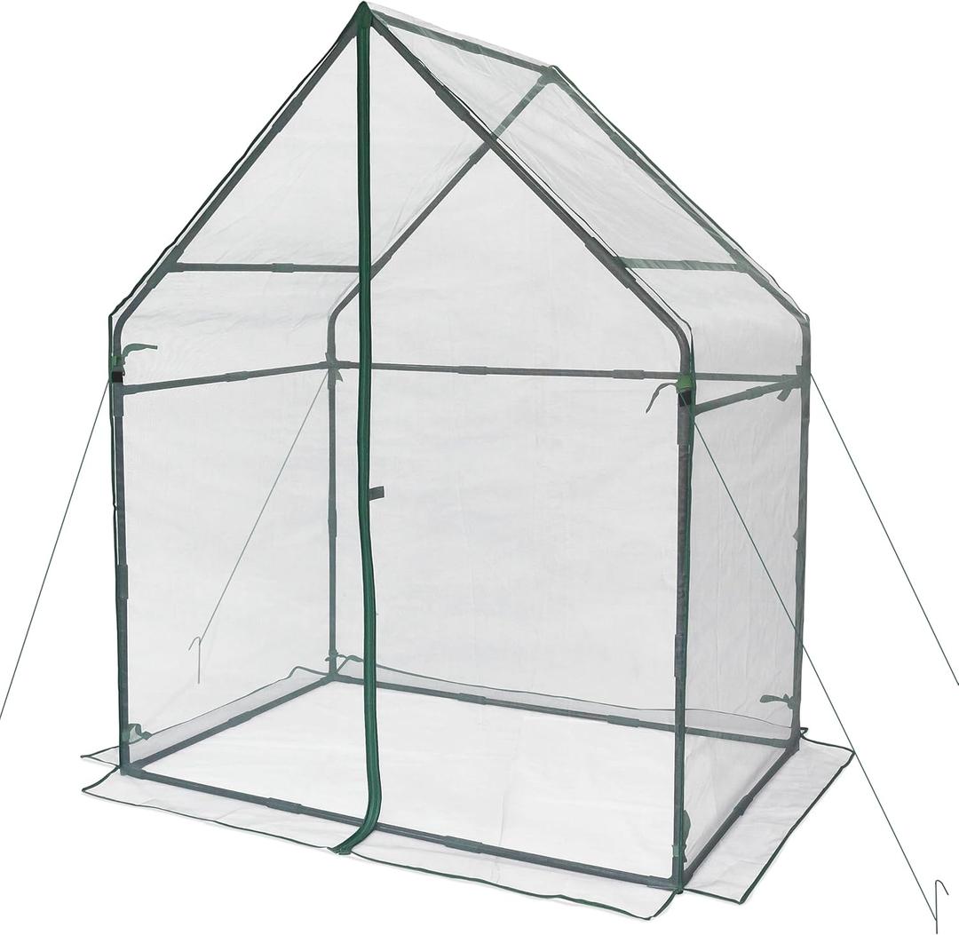 Gardzen Mini Greenhouse with Mesh Cover, Portable Outdoor Greenhouse, Enhanced Ventilation, Ideal for Spring, Summer & Fall 36.2"(L) x53.3(W) x66.1(H)