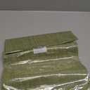 WAZAIGUR Placemats,Easy to Clean Crisscross Woven Vinyl Place Mats Durable Non-Slip Heat Resistant Table Mats,Placemats for Kitchen Table Set of 6,Green and Yellow