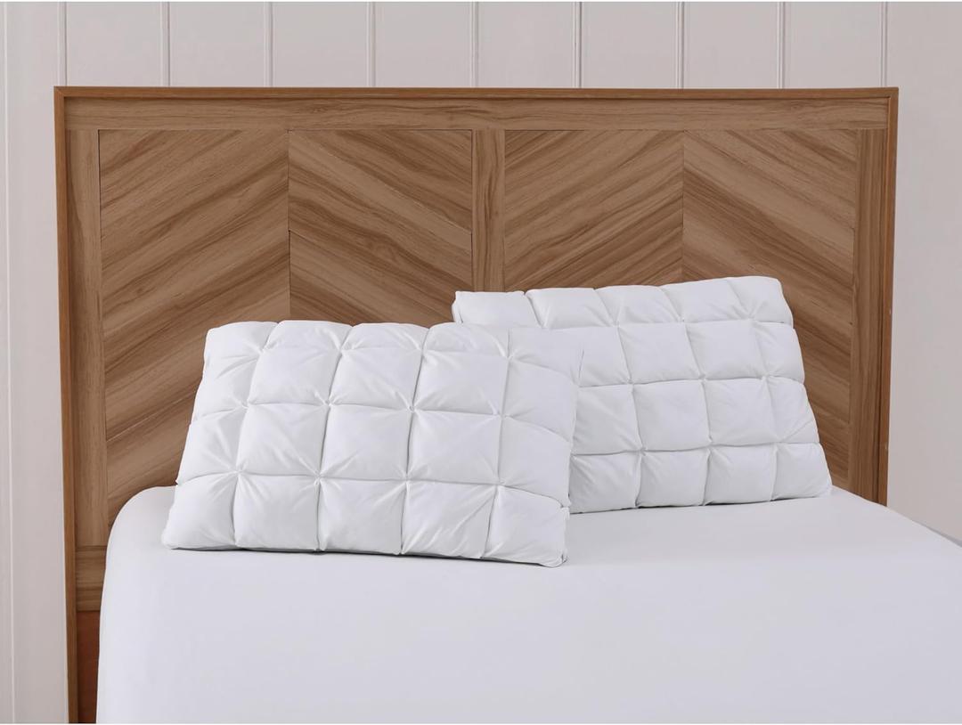 Charisma Luxe Down Alternative Gel Filled Chamber 2-Pack Pillow Standard Size, White