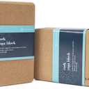 SNAKUGA Cork Yoga Block 2 Pack for Pilates, 4'' or 3'' Non-Slip & High Density Blocks for Meditation, Fitness and Stretching, Supportive and Flexibility Brick for Improve Poses Balance