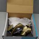 Elegant Alien Brushed Gold Bathroom Sink Faucet Single Hole, AUU Waterfall Vanity Sink Faucet Solid Brass, Single Handle Basin Tap with Pop Up Drian&Deck Plate