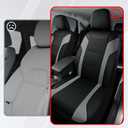 Rubbermaid Leather Car Seat Cover Universal Front Seat Cover, Airbag Compatible, Easy to Install, Water-Resistant and Durable Automotive Seat Cover for Cars, Trucks, SUVs, Vans Gray