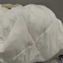 Serta Down Illusion Lightweight Hypoallergenic Down Alternative Comforter with Corner Loops, Twin/Twin XL, White