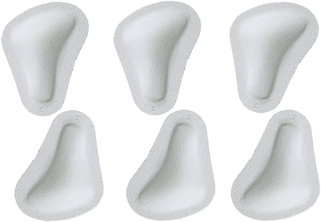 Pedag T-Form | German Made | Metatarsal Foot Pads for Pain Relief | Anatomically Correct | Vegetable Tan Leather | Self Adhesive | White | Size Large, Fits US W11-13 /US M 8-10 | 3 Pairs