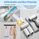 2 x Pet Hair Remover for Furniture  23.2Inch Reusable Dog & Cat Hair Removal Brush, Washable Lint Cleaner with Long Handle, 4-in-1 Pet Hair Remover for Couch, Carpet, Clothes & Bedding