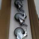 Rolling Cart for Kamado Joe Junior 13.5" Grill Stand for Kamado Joe Accessories, Rolling Nest with Heavy Duty Locking Caster Wheels, Powder Coated Steel for Smoker Kamado Grill Stand Black