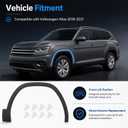 NLQR Front Drive Side Wheel Arch Fender Molding, Fit for Volkswagen Atlas 2018-2021, Replace 3CN853717B9B9 VW1290107 17010798, Front Left Fender Molding Trim