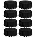 18 black round tablecloths, 8ft