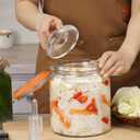 0.6 Gallon Fermentation Jars with Weights & Airlocks, Fermenting Kit for Sauerkraut, Kimchi, Kombucha and Pickles, 2 Pack