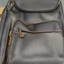 LANNSYNE Vintage Genuine Leather 16" Laptop Backpack For Men Hiking Travel Bag Camping Rucksack