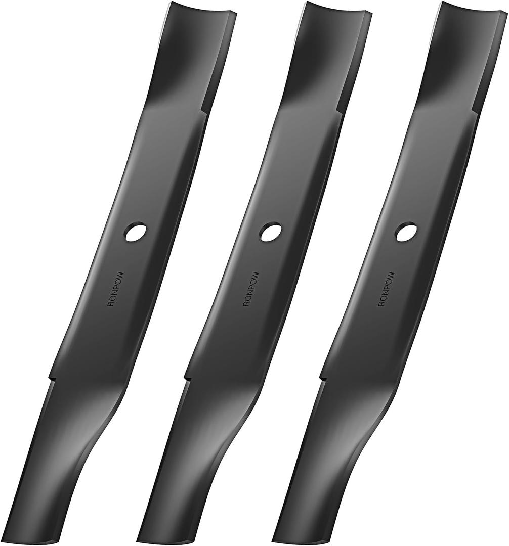 RONPOW 115-5059-03/79016P Lawn Mower Blades Compatible with Toro Timecutter 50 Inch SS5000, SS5060, MX5050, MX5060, Exmark Quest S/E, High Lift Zero Turn Blade, Replaces 110-6837-03 112-9759-03, 3Pack