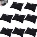 Sports Net Sandbags,All Sport Sandbags for Baseball Nets, Soccer Goals, Golf Nets, Football Nets, Hockey Nets,Weighted Anchor Bags (Black-8 Pack)