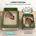 AIPERRO Stainless Steel Litter Box Extra Large for Big Cats and Multi-Cats