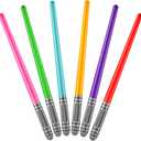 Bedwina Inflatable Light Sabers for Kids - (Pack of 6) 35-inch Neon Color Blow-Up Toy Saber Swords, Party Favors, Goodie Bags, Star Galaxy Theme Birthdays & Prize Toys