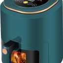 Air Fryer 7QT 6-in-1, 10 Cooking Presets, Stainless Steel, 1500W, Oilless Oven, Healthy Cooker, Compact, Air Fryer with Window Visible (Green)