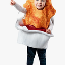 Rubies Toddler Forum Novelties Little Nuggets Dip'N Sauce Costume for Themed Parties and Halloween, As Shown, 4T