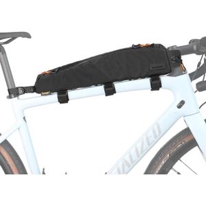 Rhinowalk Bike Top Tube Bag Bicycle Front Frame Bag Waterproof Bike Bag 2.1L with Dual Side Mesh Pockets for MTB Road Bike Cycling Commuting and Outdoor Adventures (Black)