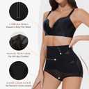 GYDEK Tummy Control Shapewear Panties for Women-High Waisted Body Shaper Underwear Seamless Shapewear Panty Girdle (Black, M)