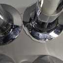 Shower Knobs 3 Piece Replacement, Chrome Shower Knob Include Base Connectors Screws, Bathtub Faucet Handle Remodel Trim Kit, Compatible with Pfister Verve Tub Shower Knob Replacement, Shower Faucet Handle