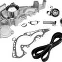 Engine Timing Belt Kit with Water Pump | Compatible with 1998-2010 Toyota 4Runner Land Cruiser & Lexus GS400 GX470 SC400-4.0L, 4.3L, 4.7L V8 Engine | Replaces# TKT021, TCKWP298