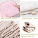 E-Tree Small Travel Jewelry Case, Women Jewelry Pouch for Traveling, Mini Organizer Storage Bag with Zipper for Bracelet Rings Earring Necklaces  (Pink)