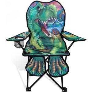 KABOER Kids Outdoor Folding Lawn and Camping Chair with Cup Holder and Carrying Bag, Children's Camping Chairs