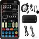 I9 Voice Changer Set, Sound Card for Live Streaming, Portable Voice Modulator, 8 Voice Effects, Compatible with PC, PS5, Xbox, Switch, Android & iOS