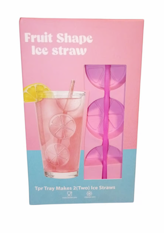 Ice Cube Straw Mold, Pack of 3