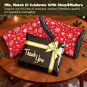 Shop4Mailers Christmas Poly Mailers 10x13 Inch  100 Pack Snowflake Waterproof Shipping Bags for Small Business, 2 Mil Self-Seal Mailing Envelopes, Durable Red Poly Mailers for Holiday Packaging