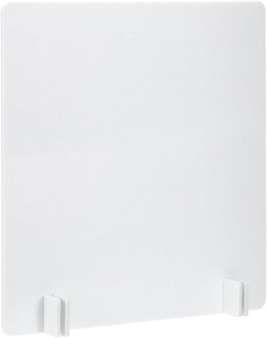 PATIKIL Desk Dividers 24" x 24",with 4Pcs Support Feet, Pure White Style B