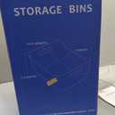 YBM HOME Storage Bins - Clear Plastic Organizers and Baskets for Kitchen Pantry, Bathroom, Toys and Food Storage 12 Pcs