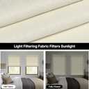 LazBlinds No Drill Roman Shades for Windows, Cordless Light Filtering Window Shades with UV Protection, Polyester Fabric for Bedroom & Living Room, 32" W x 64" H, Cream