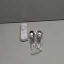 HIWARE Thick Heavy-weight Soup Spoons, High Grade Stainless Steel Soup Spoons, Set of 6 (Silver)