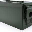 HARDROCK Metal Ammo Can, Ammo Box (50cal, Blackish green)