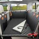 Doglike Dog Truck Seat Cover for Back Seat [with Detachable Mat], Hard Bottom Dog Hammock for Car, Pet Bed Extender for 2-4 Large Dogs, Waterproof Seat Protector, XL Size Fits for Crew Cab Truck/SUV