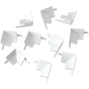 InstaTrim Inside Corners - 10 White 1/2" Wide Trim Inside Corner Pieces - Trim for Inside Corners - Paintable