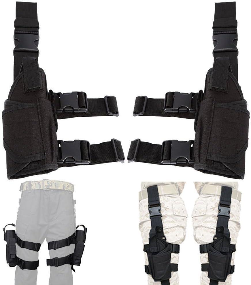 UniqueFire Left Hand & Right Hand Adjustable Universal Waterproof Pistol/Gun Drop Puttee Leg Thigh Holster Pouch Holder